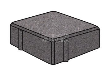 Тротуарная плитка Готика, "Квадрат Profi", 100x100x60 мм, светло-серый
