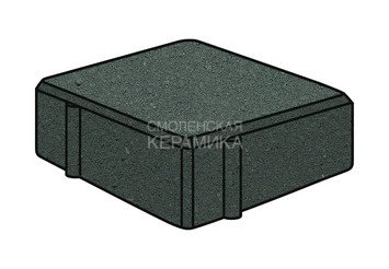 Тротуарная плитка Готика, "Квадрат Profi", 100x100x60 мм, зеленый