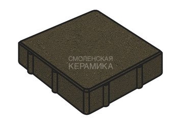 Тротуарная плитка Готика, "Квадрат Profi", 200x200x60 мм, черный