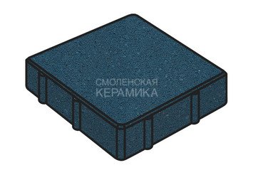 Тротуарная плитка Готика, "Квадрат Profi", 200x200x60 мм, синий
