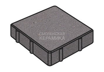 Тротуарная плитка Готика, "Квадрат Profi", 200x200x60 мм, светло-серый