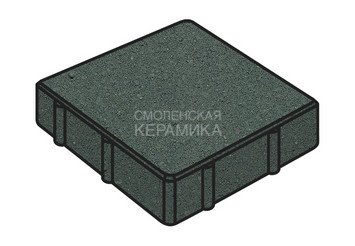 Тротуарная плитка Готика, "Квадрат Profi", 200x200x60 мм, зеленый