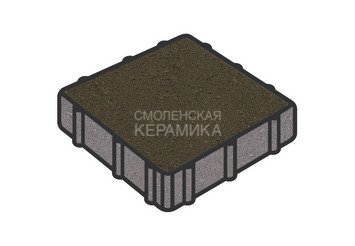 Тротуарная плитка Готика, "Квадрат Profi", 300x300x100 мм, черный