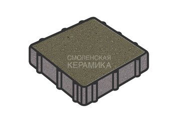 Тротуарная плитка Готика, "Квадрат Profi", 300x300x100 мм, серый