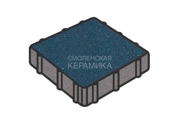 Тротуарная плитка Готика, "Квадрат Profi", 300x300x100 мм, синий