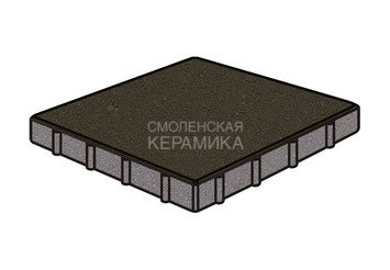 Тротуарная плитка Готика, "Квадрат Profi", 300x300x50 мм, суперчерный