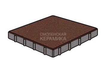 Тротуарная плитка Готика, "Квадрат Profi", 400x400x100 мм, красный