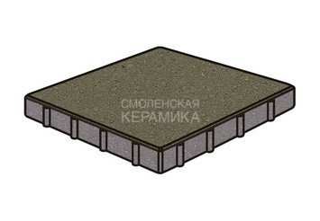 Тротуарная плитка Готика, "Квадрат Profi", 400x400x100 мм, серый
