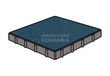 Тротуарная плитка Готика, "Квадрат Profi", 400x400x100 мм, синий