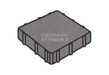 Тротуарная плитка Готика, "Квадрат Profi", 400x400x80 мм, светло-серый