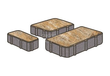 Тротуарная плитка Готика, "Новый Город Natur", 80 мм, альпин
