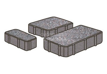 Тротуарная плитка Готика, Новый Город Premiun Gold, 60 мм, цвет Голд 13