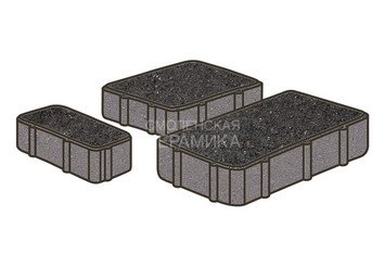Тротуарная плитка Готика, Новый Город Premiun Gold, 60 мм, цвет Голд 21