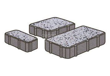 Тротуарная плитка Готика, Новый Город Premiun Gold, 60 мм, цвет Голд 3