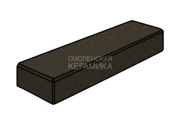 Тротуарная плитка Готика, "Паркет Profi", 60 мм, суперчерный