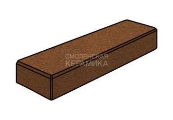 Тротуарная плитка Готика, "Паркет Profi", 80 мм, оранжевый