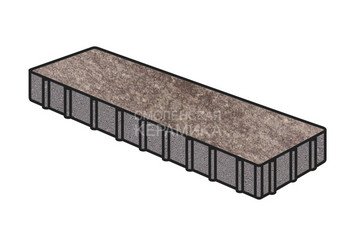 Тротуарная плитка Готика, "Плита Natur", 500x125x100 мм, какао