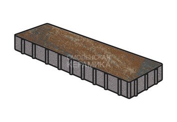 Тротуарная плитка Готика, "Плита Natur", 500x125x100 мм, сатурн