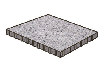 Тротуарная плитка Готика, Плита Premium Gold, 1000x1000x100 мм, цвет Голд 1