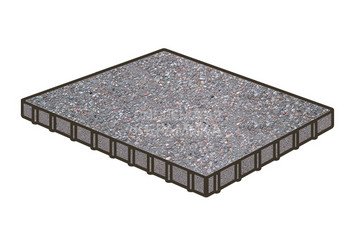 Тротуарная плитка Готика, Плита Premium Gold, 1000x1000x100 мм, цвет Голд 13