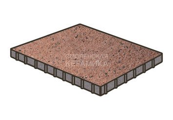 Тротуарная плитка Готика, Плита Premium Gold, 1000x1000x100 мм, цвет Голд 15