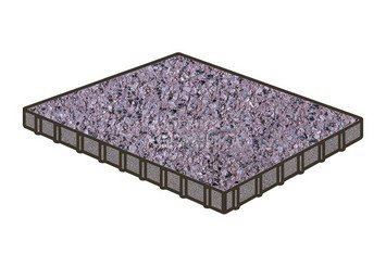 Тротуарная плитка Готика, Плита Premium Gold, 1000x1000x100 мм, цвет Голд 20