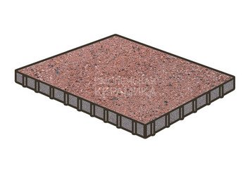 Тротуарная плитка Готика, Плита Premium Gold, 1000x1000x100 мм, цвет Голд 8