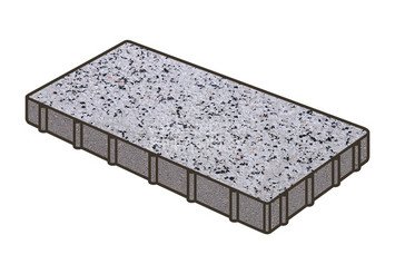 Тротуарная плитка Готика, Плита Premium Gold, 400x200x80 мм, цвет Голд 3