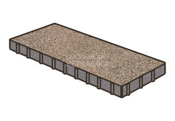 Тротуарная плитка Готика, Плита Premium Gold, 600x300x100 мм, цвет Голд 5