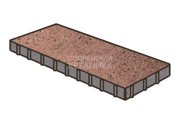 Тротуарная плитка Готика, Плита Premium Gold, 800x400x80 мм, цвет Голд 15