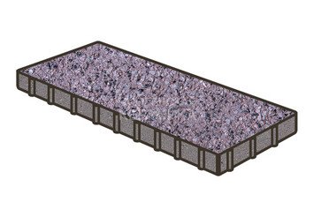 Тротуарная плитка Готика, Плита Premium Gold, 900x600x100 мм, цвет Голд 20