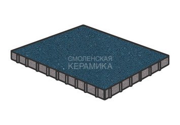 Тротуарная плитка Готика, "Плита Profi", 1000x1000x100 мм, синий