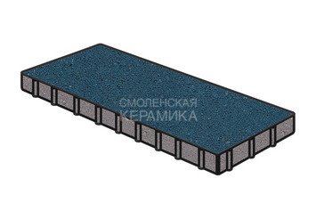 Тротуарная плитка Готика, "Плита Profi", 1000x500x80 мм, синий
