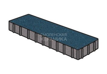 Тротуарная плитка Готика, "Плита Profi", 400x200x80 мм, синий