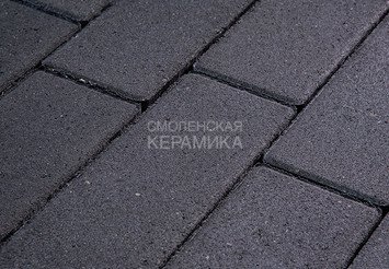 Тротуарная плитка Готика, "Плита Profi", 400x200x80 мм, суперчерный