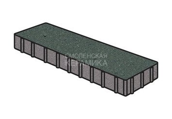 Тротуарная плитка Готика, "Плита Profi", 500x125x100 мм, зеленый