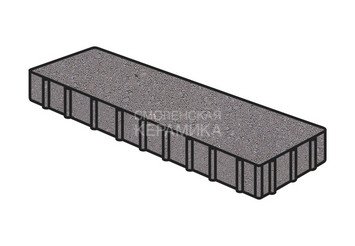 Тротуарная плитка Готика, "Плита Profi", 600x200x80 мм, светло-серый