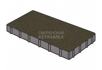 Тротуарная плитка Готика, "Плита Profi", 600x300x60 мм, черный