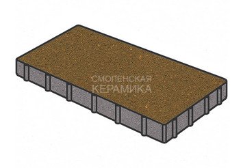 Тротуарная плитка Готика, "Плита Profi", 600x300x60 мм, желтый