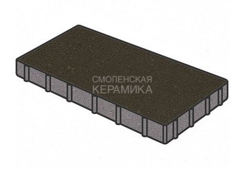 Тротуарная плитка Готика, "Плита Profi", 600x400x80 мм, суперчерный