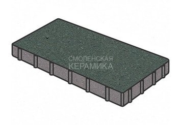 Тротуарная плитка Готика, "Плита Profi", 600x400x80 мм, зеленый
