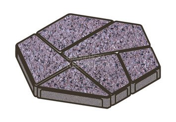 Тротуарная плитка Готика, Полигональ Premiun Gold, 893x780x80 мм, цвет Голд 20