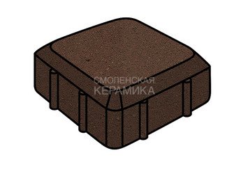 Тротуарная плитка Готика, "Старая площадь Profi", 60 мм, коричневый