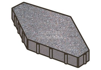Тротуарная плитка Готика, Зарядье Premium Gold, 600x400x100 мм, цвет Голд 13