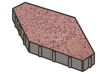 Тротуарная плитка Готика, Зарядье Premium Gold, 600x400x100 мм, цвет Голд 17