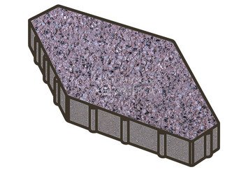 Тротуарная плитка Готика, Зарядье Premium Gold, 600x400x100 мм, цвет Голд 20