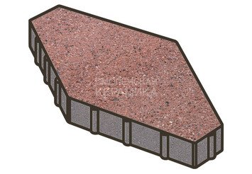 Тротуарная плитка Готика, Зарядье Premium Gold, 600x400x100 мм, цвет Голд 8