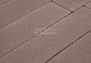 Тротуарная плитка Готика, "Зигзаг/Волна Profi", 60 мм, коричневый
