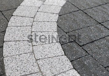 Тротуарная плитка Steingot Серия Классика Арко "Bianco Nero", 60 мм
