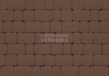 Тротуарная плитка STEINRUS Инсбрук Альт коричневый, 60 мм